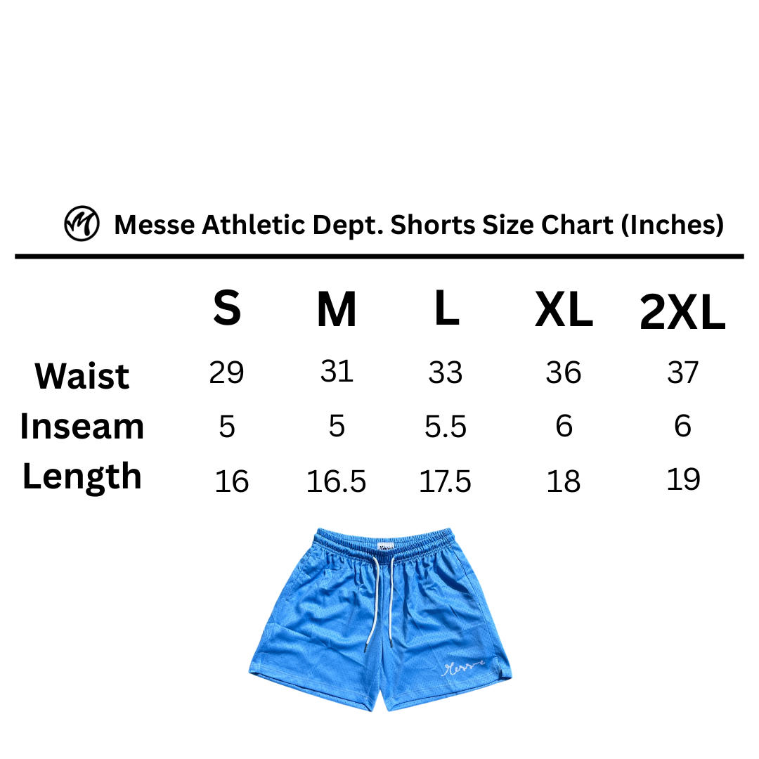 Classic Baby Blue Mesh Shorts