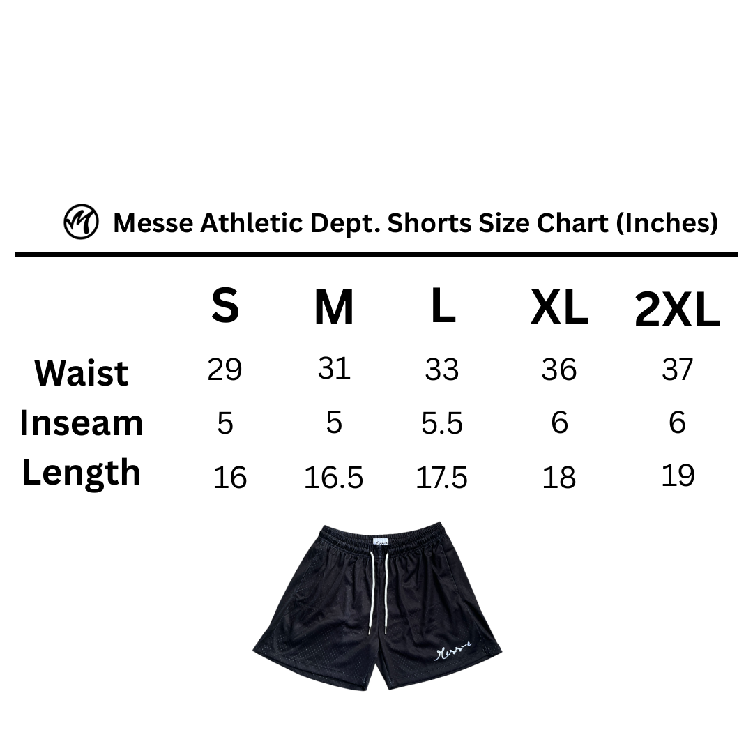 Classic Black Mesh Shorts