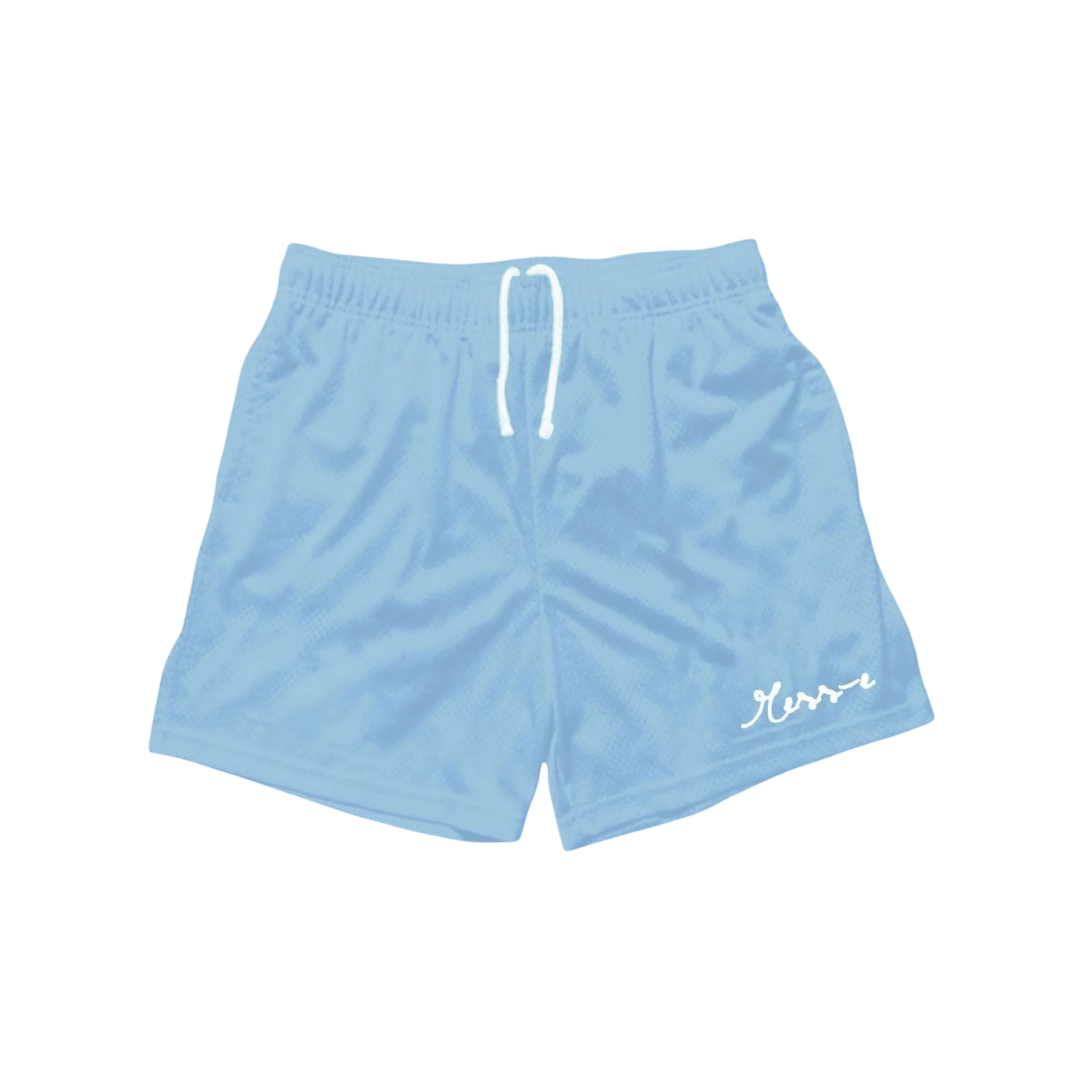 Classic Baby Blue Mesh Shorts